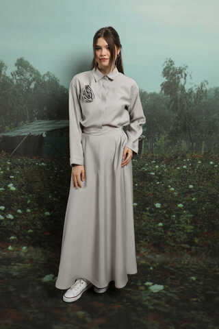 Gül Gömlek Açık Gri - 4