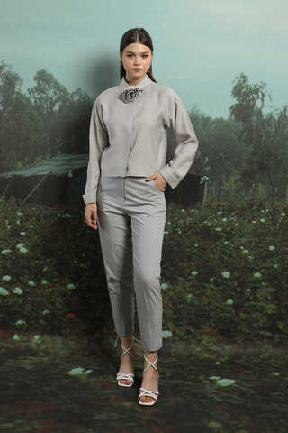 Gül Gömlek Açık Gri - 6