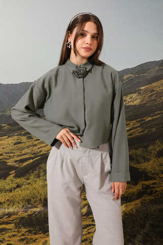 Gül Gömlek Antrasit - 2