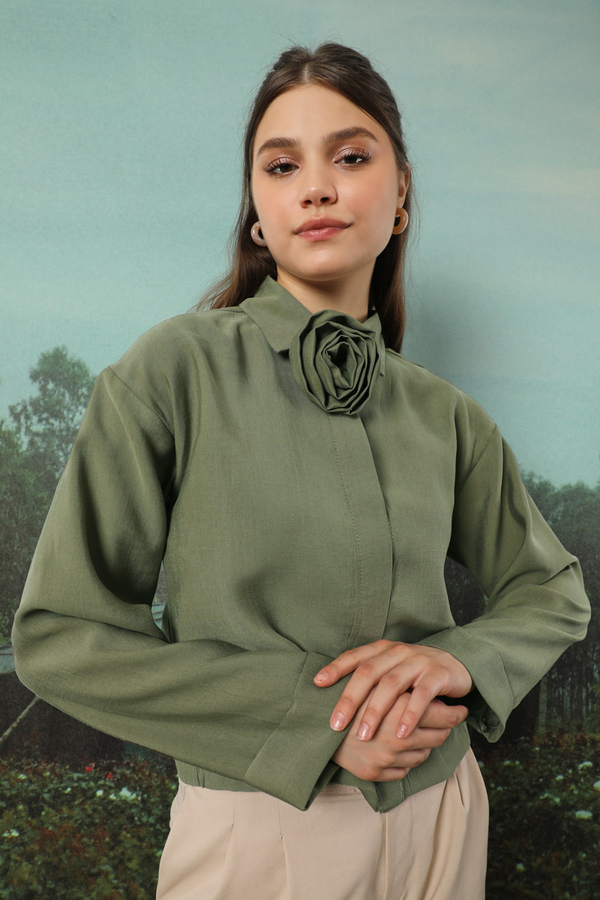 Gül Gömlek Haki - 1