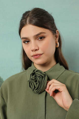 Gül Gömlek Haki - 4