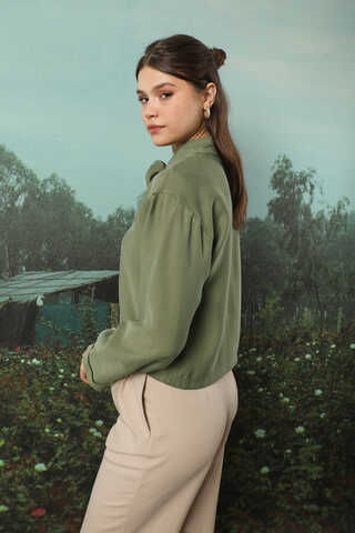 Gül Gömlek Haki - 7