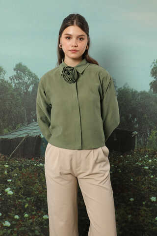 Gül Gömlek Haki - 3