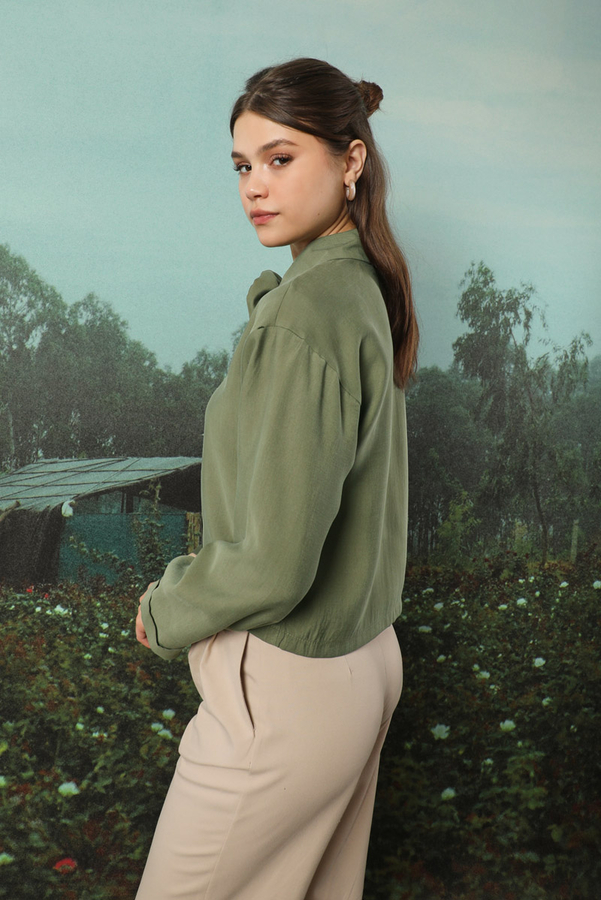 Gül Gömlek Haki - 7