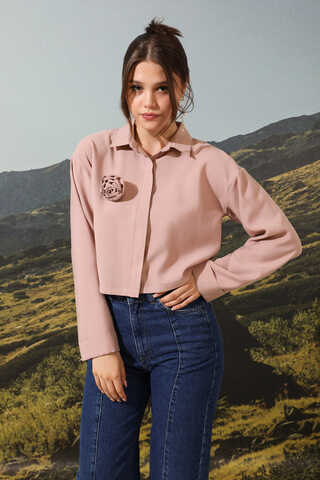 Gül Gömlek Pudra Pembesi - 1