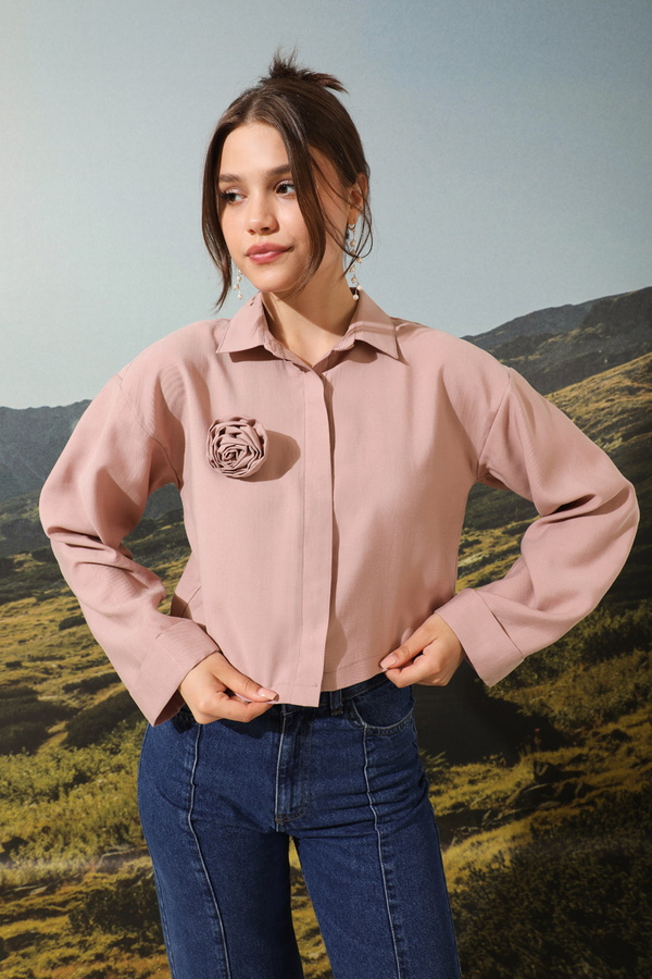 Gül Gömlek Pudra Pembesi - 2