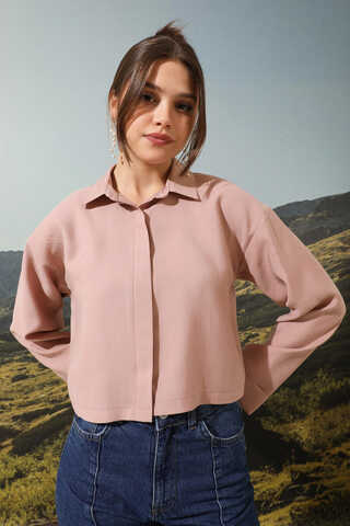 Gül Gömlek Pudra Pembesi - 3