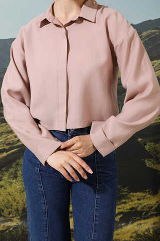 Gül Gömlek Pudra Pembesi - 5