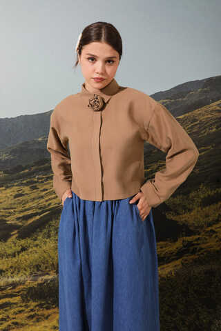 Gül Gömlek Somon - 1