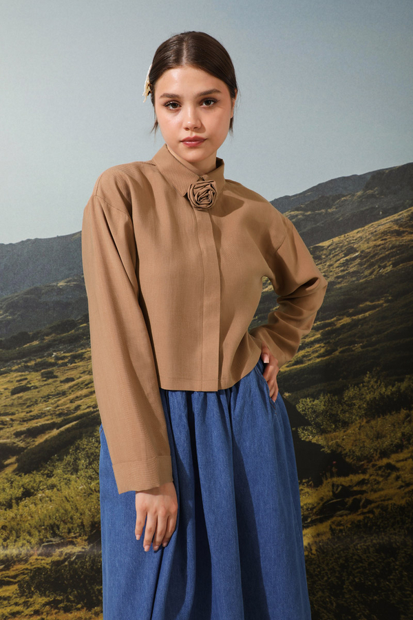 Gül Gömlek Somon - 3