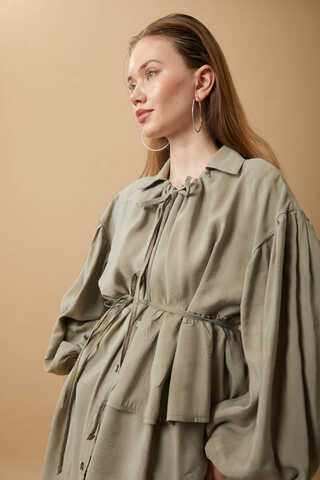 Günce Modal Shirt Light Green - 2