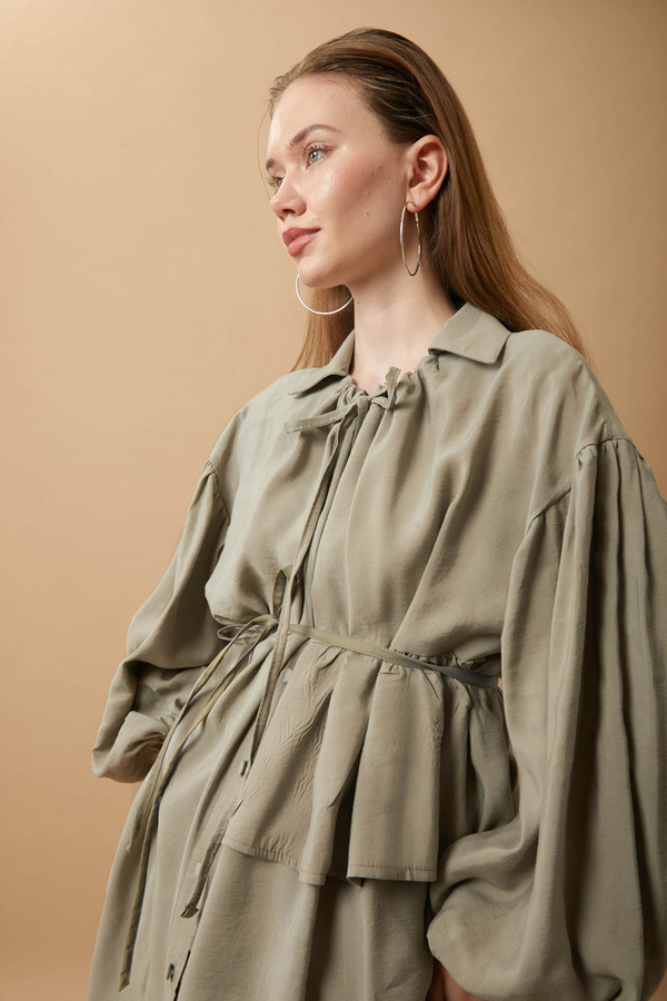 Günce Modal Shirt Light Green - 2