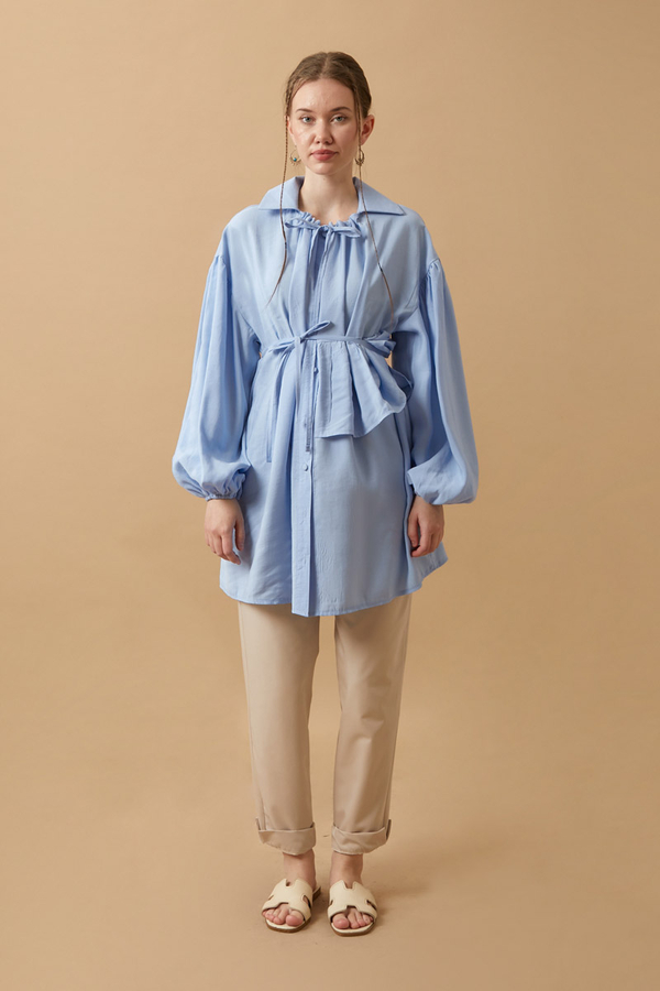 Günce Modal Shirt Baby Blue 