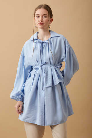 Günce Modal Shirt Baby Blue - 4