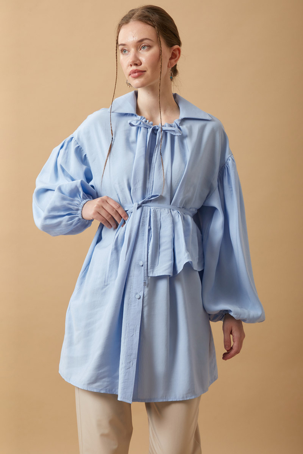 Günce Modal Shirt Baby Blue - 6