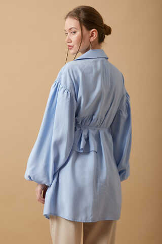 Günce Modal Shirt Baby Blue - 7