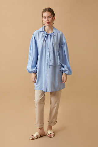 Günce Modal Shirt Baby Blue - 2