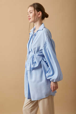Günce Modal Shirt Baby Blue - 5