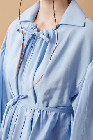 Günce Modal Shirt Baby Blue - 8