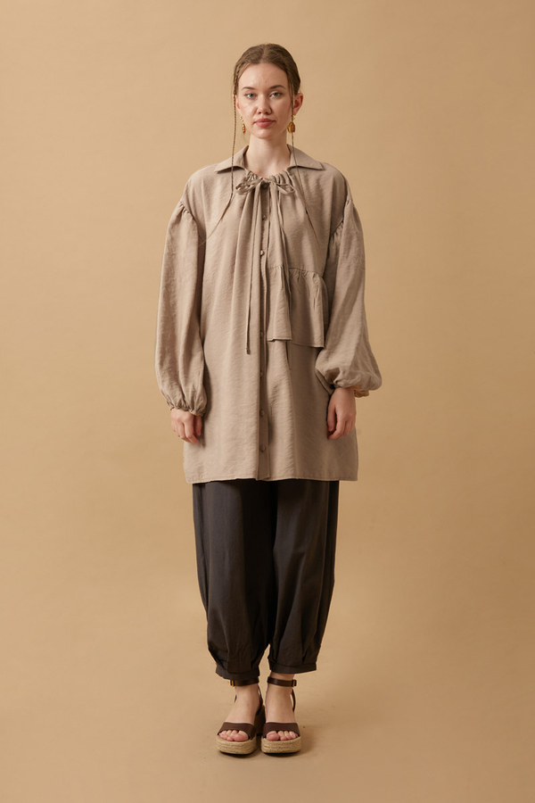 Günce Modal Shirt Beige - 1