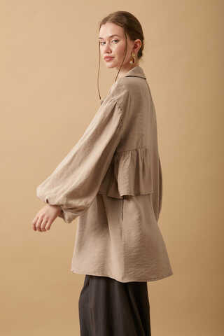 Günce Modal Shirt Beige - 3