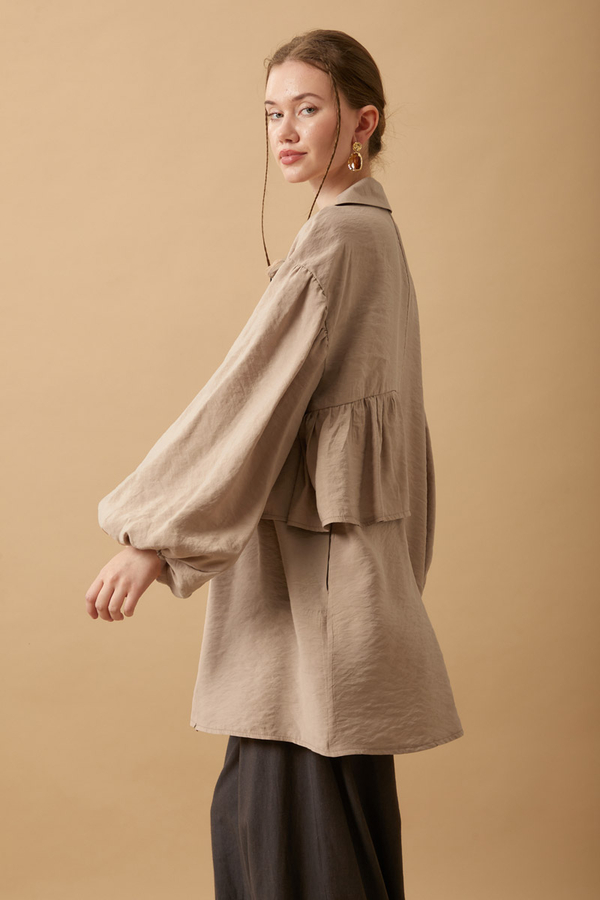 Günce Modal Shirt Beige - 3