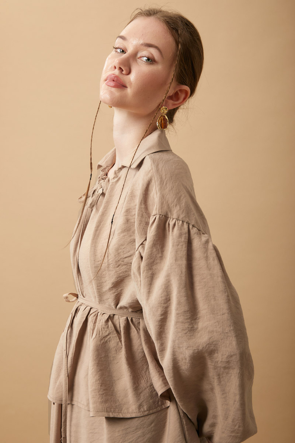 Günce Modal Shirt Beige - 9