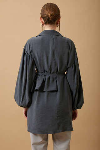 Günce Modal Shirt Charcoal - 8