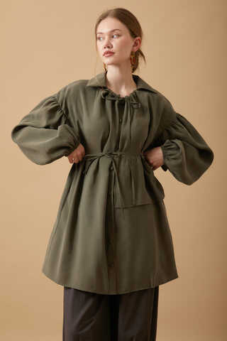 Günce Modal Shirt Khaki - 7