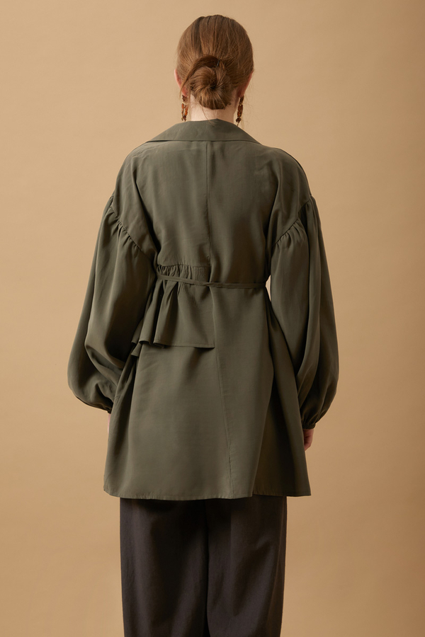 Günce Modal Shirt Khaki - 8