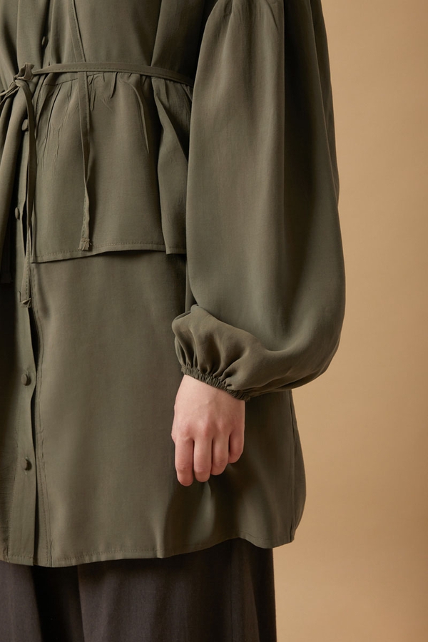 Günce Modal Shirt Khaki - 3