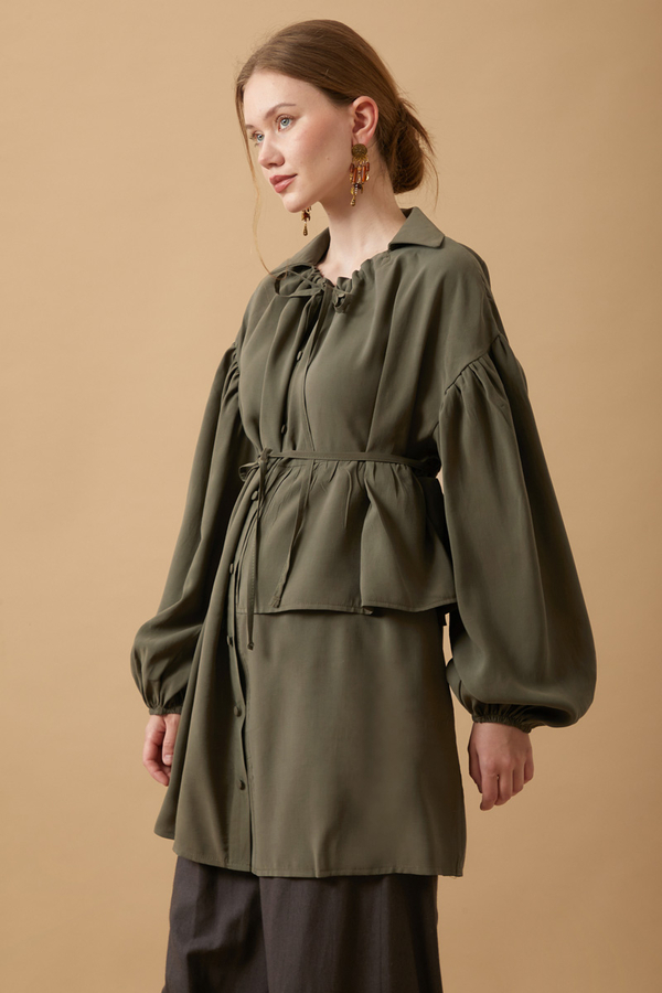 Günce Modal Shirt Khaki - 6