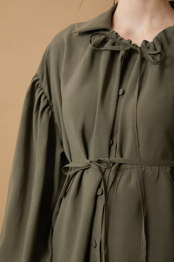 Günce Modal Shirt Khaki - 5