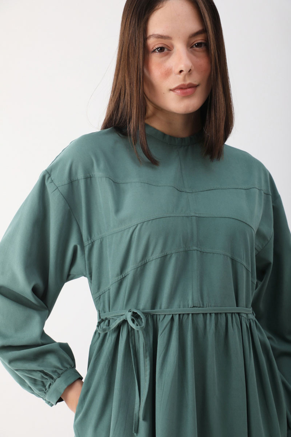 Günsu Elbise Koyu Mint - 3