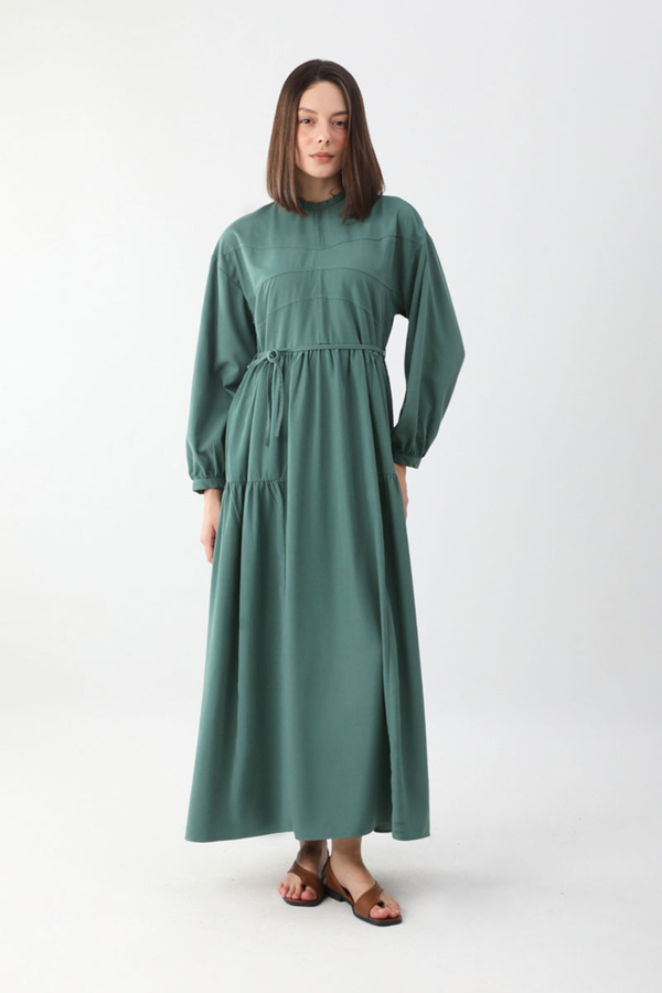 Günsu Elbise Koyu Mint - 4