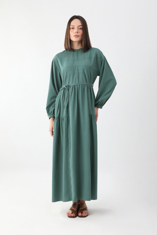 Günsu Elbise Koyu Mint - 2