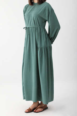 Günsu Elbise Koyu Mint - 5
