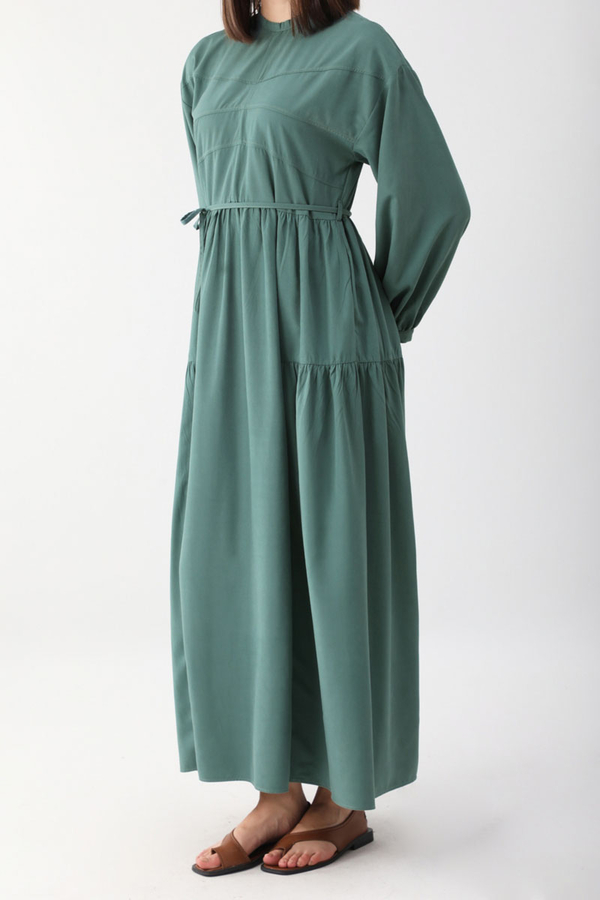 Günsu Elbise Koyu Mint - 5