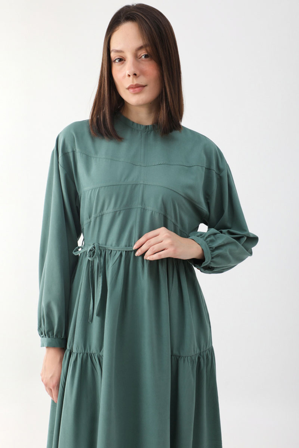 Günsu Elbise Koyu Mint 