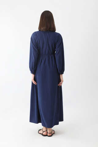 Günsu Elbise Lacivert - 5