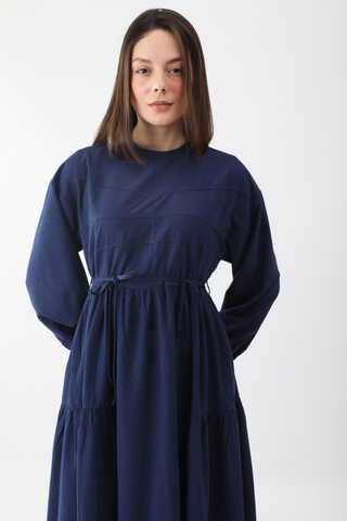 Günsu Elbise Lacivert - 6