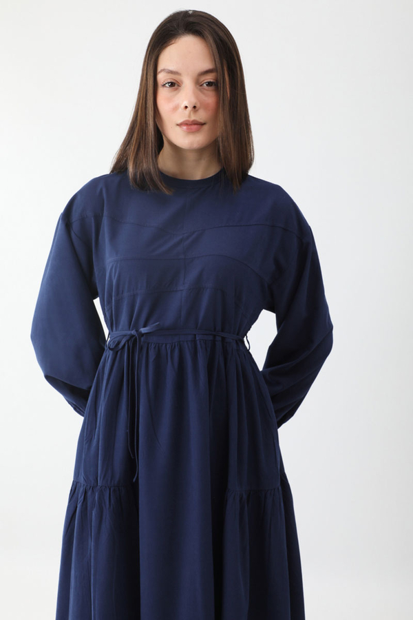 Günsu Elbise Lacivert - 6