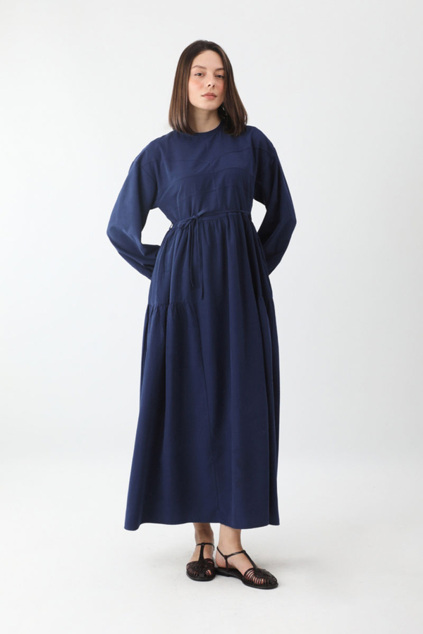 Günsu Elbise Lacivert - 3
