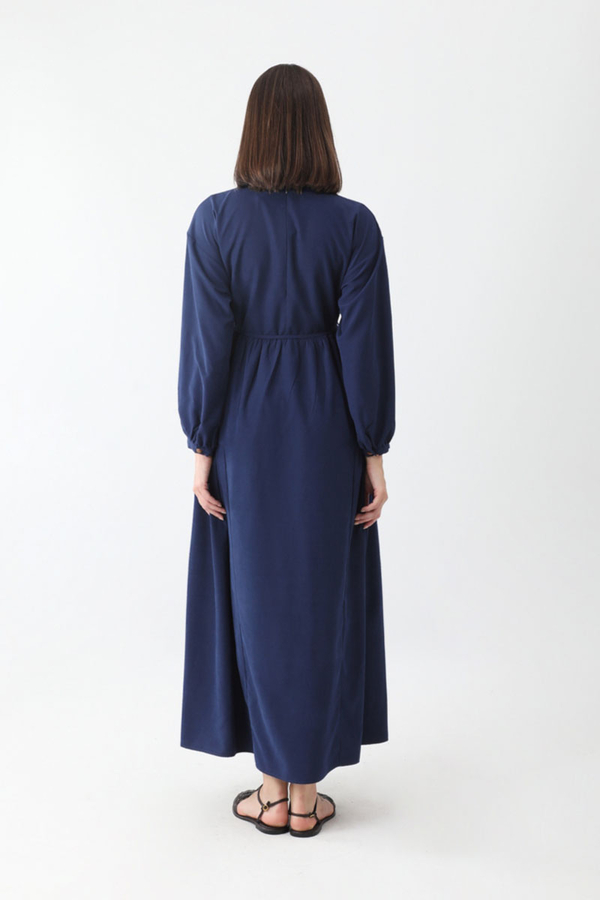Günsu Elbise Lacivert - 5