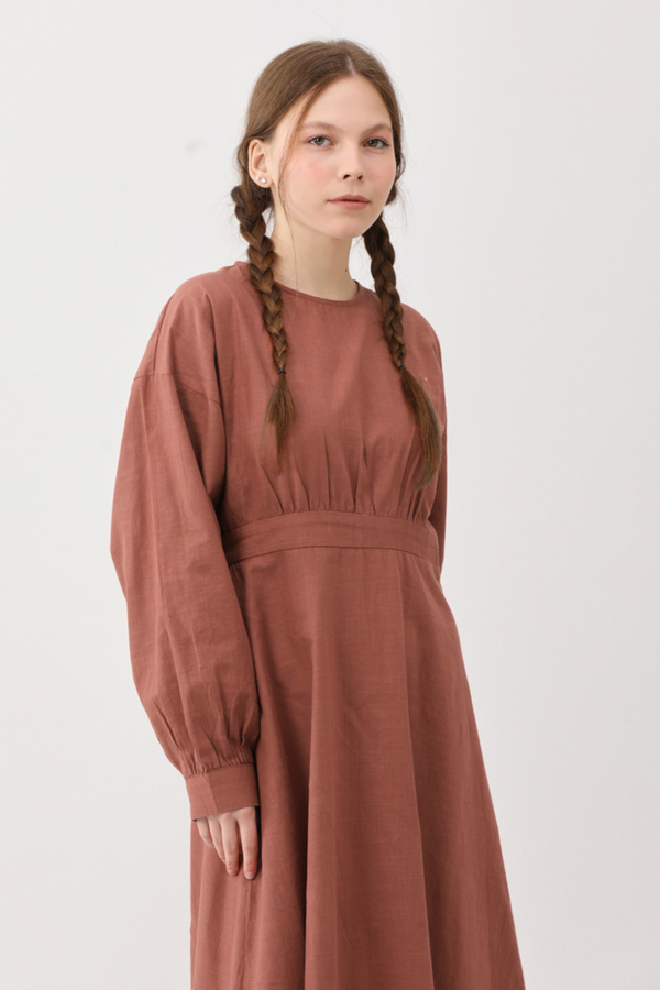 Güpürlü Zeren Elbise Gül Kurusu - 10