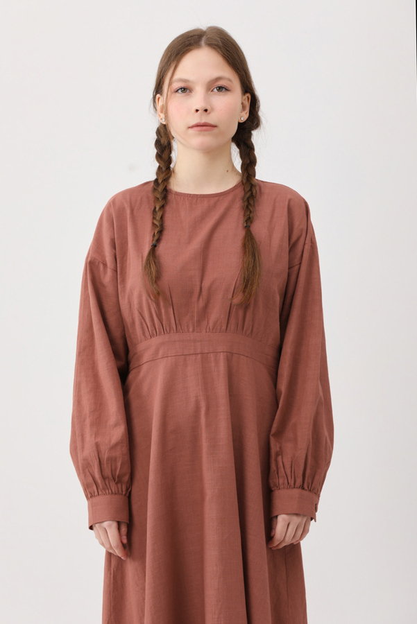 Güpürlü Zeren Elbise Gül Kurusu - 6