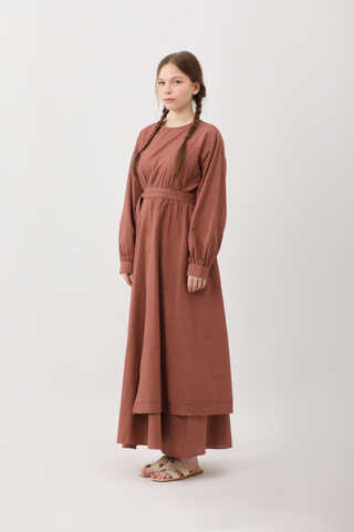 Güpürlü Zeren Elbise Gül Kurusu - 13