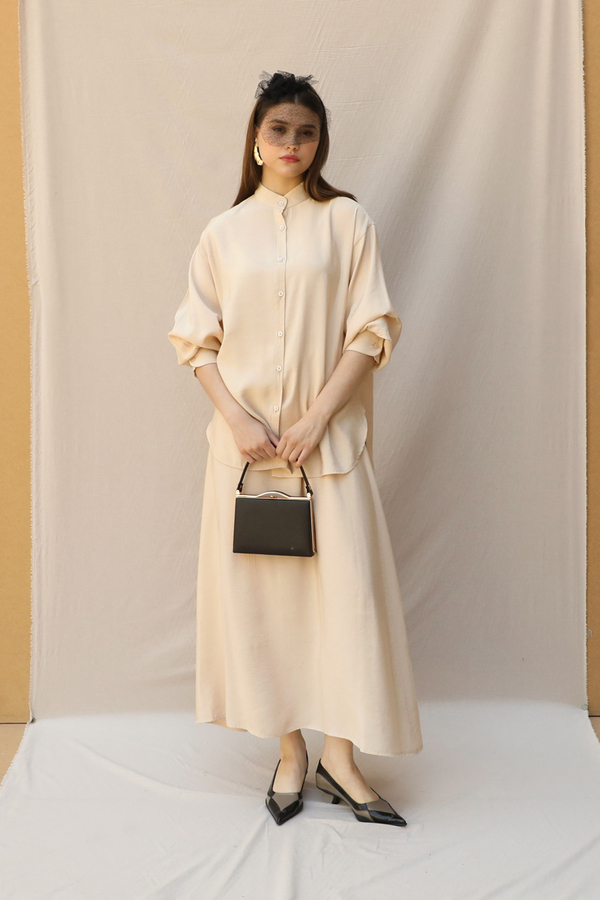 Hakim Yaka Etek Takım Krem - 3