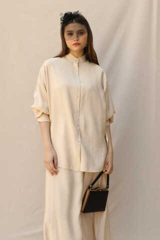 Hakim Yaka Etek Takım Krem - 2