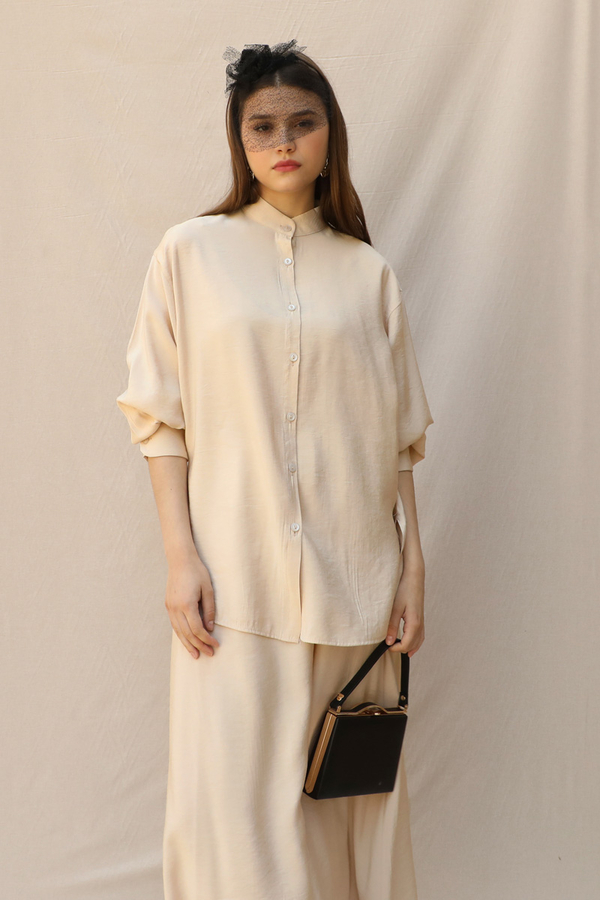 Hakim Yaka Etek Takım Krem - 2